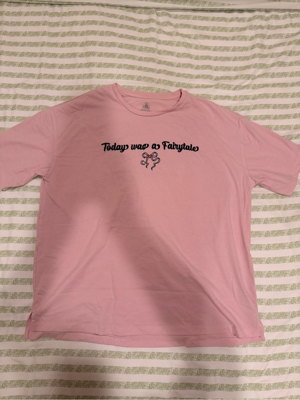 Pink 'Today was a Fairytale' Graphic Tee - Women’s Casual Shirt